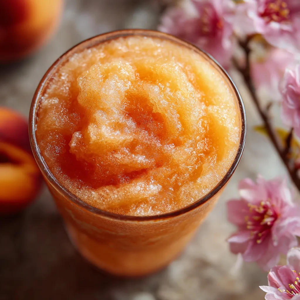 Ultimate Refreshing Homemade Peach Slurpee with Fresh Summer Fruit