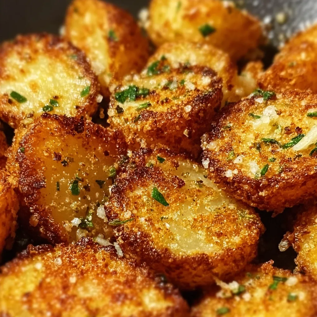 Ultimate Crispy Garlic Parmesan Crusted Potatoes with Fresh Herbs and Golden Crust
